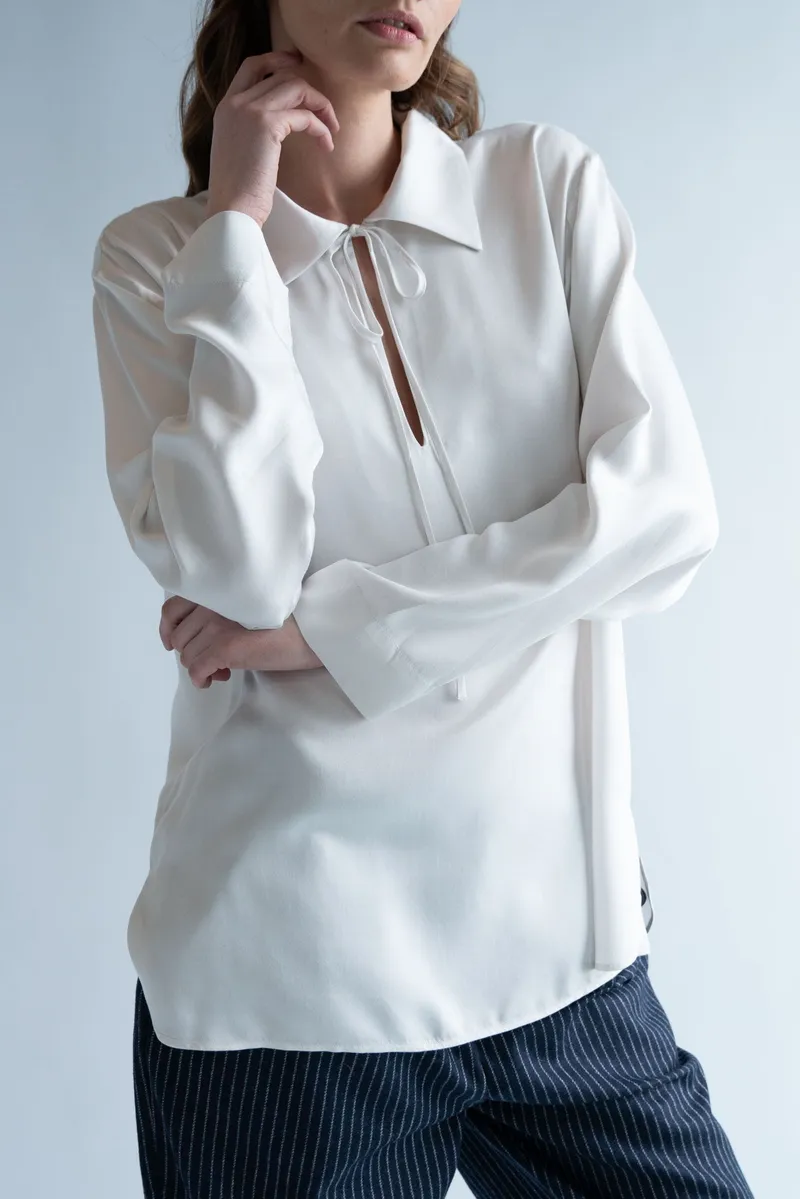 Neu Nomads Neu Nomads Damen vegan Bluse Bettina Tunika Schneewittchen, Weiß, – Produktbild 1 von 1