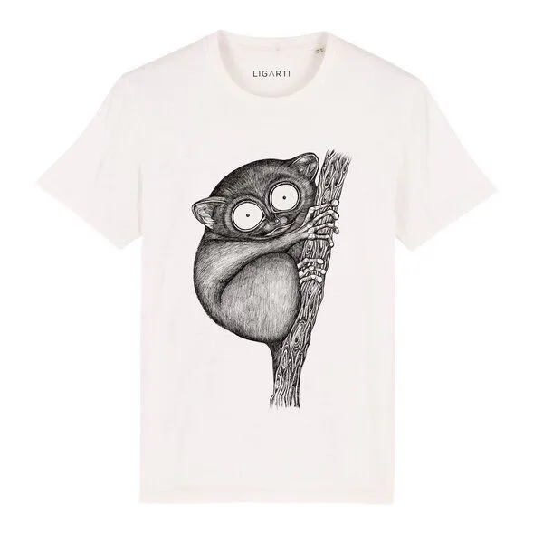 LIGARTI LIGARTI T-shirt - Koboldmaki, Cremeweiß, – Produktbild 1 von 5