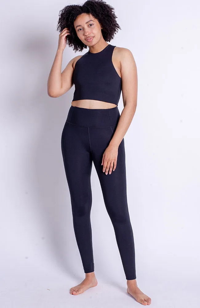 Girlfriend Collective Girlfriend Collective Damen vegan Leggings High Rise Schwarz, Schwarz, – Produktbild 1 von 4