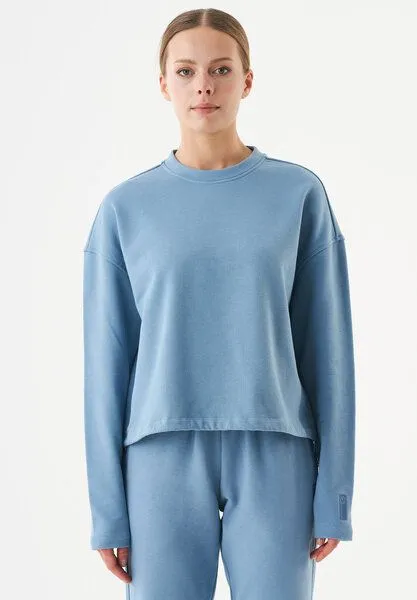 ORGANICATION ORGANICATION ESSENTIALS-SEDA- Sweatshirt aus Bio-Baumwolle, Steel blue, – Produktbild 1 von 4