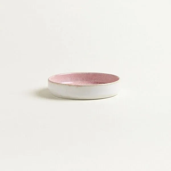 onomao onomao Handgemachter Tapas Teller aus Steinzeug | Kollektion TRADITIONELL, Rosa, – Produktbild 1 von 2