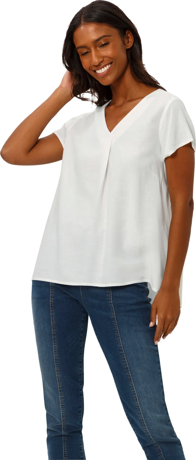 heine Kurzarm-Bluse ecru, Ecru, – Produktbild 2 von 2