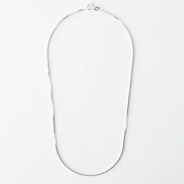 BELLYBIRD Jewellery BELLYBIRD Jewellery Venezianerkette - eckige Kettenglieder/ Silber/ Silber vergoldet, Silber, – Produktbild 3 von 4