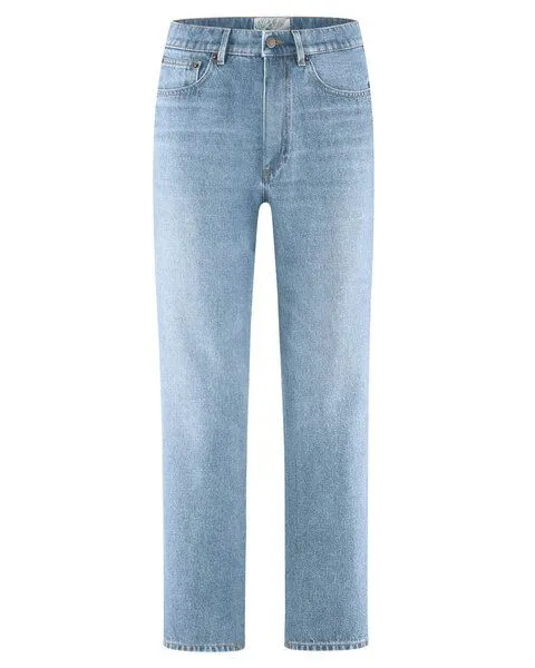 HempAge HempAge Damen Highrise Jeans Hanf/Biobaumwolle, Aqua (blau), – Produktbild 2 von 4