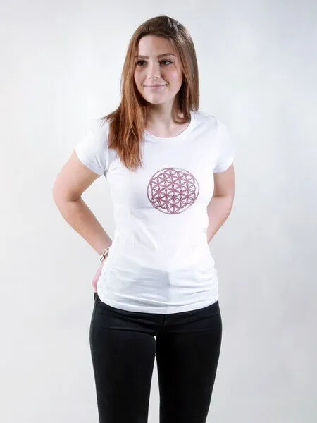 NATIVE SOULS NATIVE SOULS T-Shirt Damen - Flower of Life, Weiß, – Produktbild 1 von 1