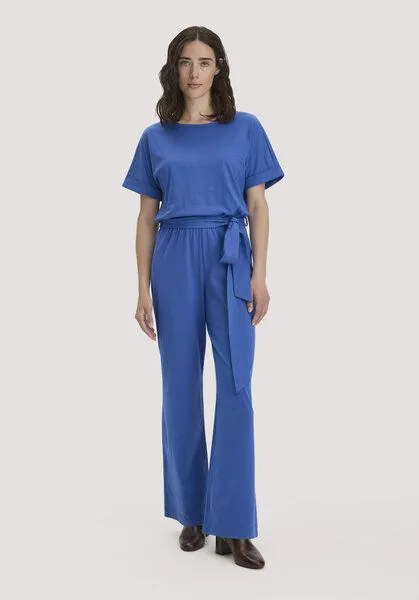 hessnatur hessnatur Jersey Jumpsuit Regular aus reiner Bio-Baumwolle, Kobalt, – Produktbild 1 von 4