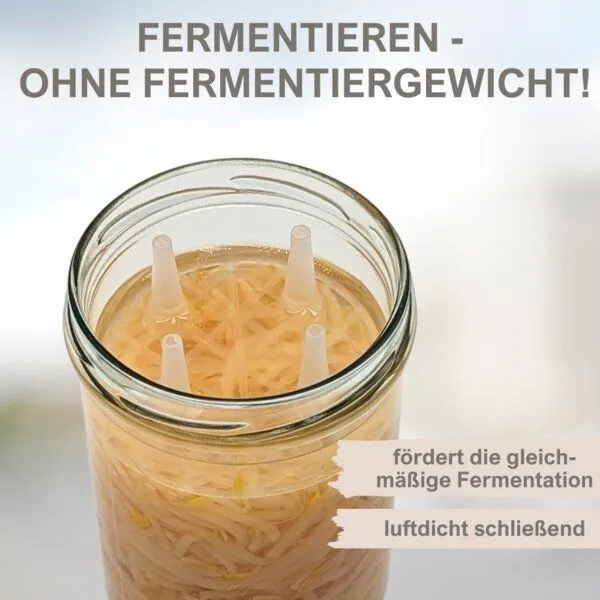 mikken mikken Fermentier Set - 10 x Fermentier Gitter mit Holzstößel – Produktbild 3 von 3