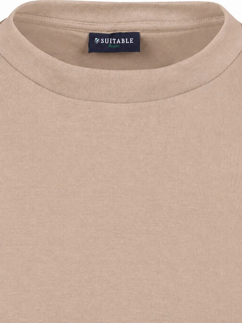 Suitable Suitable Rink T-Shirt Heavy Jersey Taupe - Größe L, Beige, – Produktbild 3 von 4