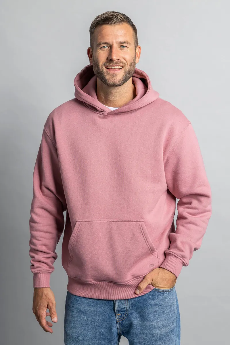 DIRTS DIRTS Herren vegan Hoodie Oversized Altrosa, Rosa, – Produktbild 1 von 2
