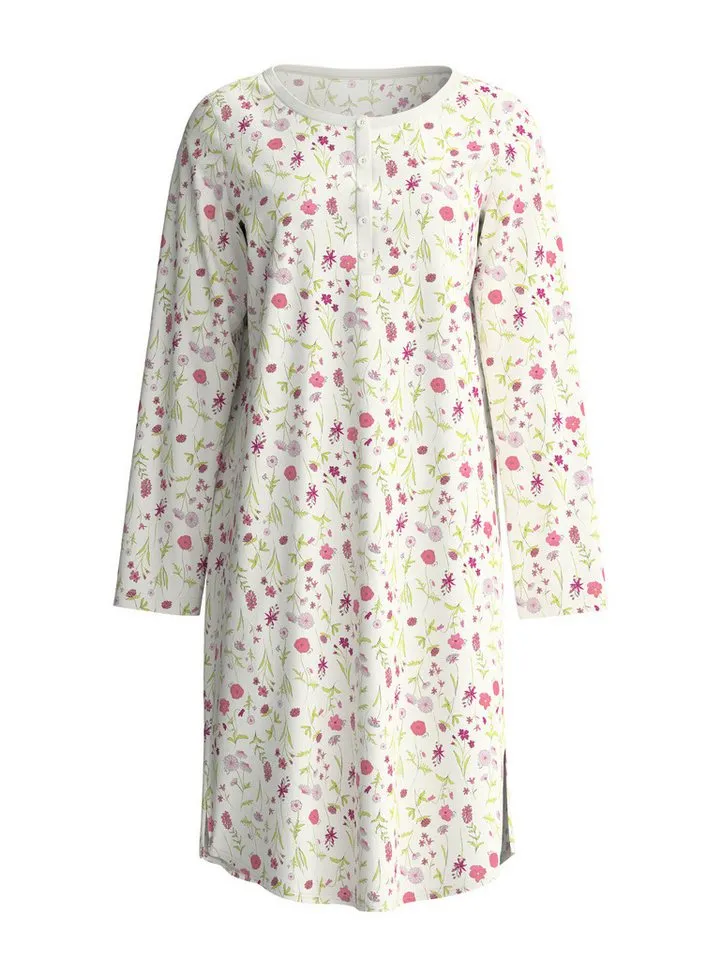 CALIDA CALIDA Nachthemd Cotton Special Damen (1-tlg) weich, glatte Single-Jersey-Qualität, Länge 100cm, Rosa, – Produktbild 2 von 4