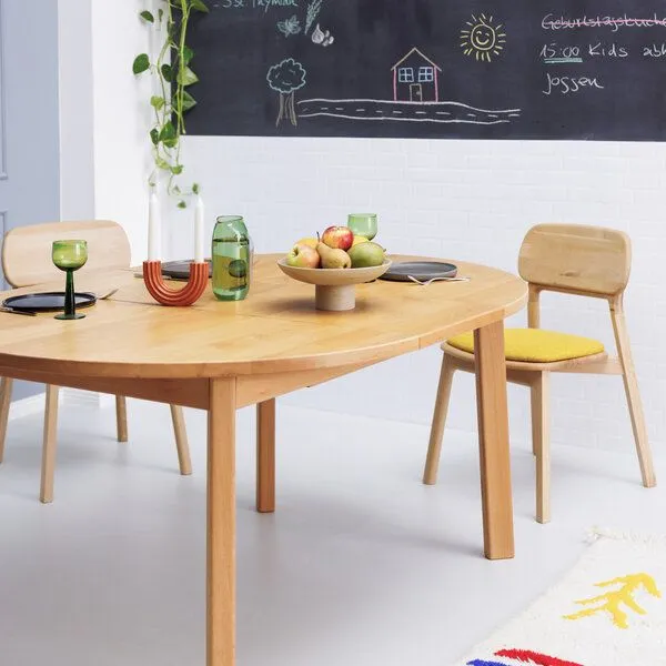 ekomia ekomia Runder Ausziehtisch Form F – Produktbild 2 von 4