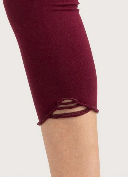 Frija Omina Frija Omina Bio Capri Leggings Feel, Aubergine (rot), – Produktbild 1 von 2