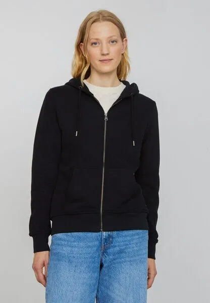 recolution Damen Sweatjacke aus Bio-Baumwolle - DAHLIA - recolution, Black (schwarz), – Produktbild 3 von 8