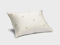 Yumeko Kissenbezug Warm White/Ochre Moon "Yumeko aus Baumwollsatin – Produktbild 1 von 1