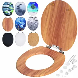 Casaria® Toilettensitz Holz mit Absenkautomatik MDF – Produktbild 1 von 1