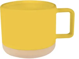 Keramiktasse "Stanley" 400 ml, dark yellow – Produktbild 1 von 1