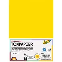 folia folia Tonpapier, 130 g/m², 50 x 70 cm, 10 Bogen, bananengelb – Produktbild 1 von 1