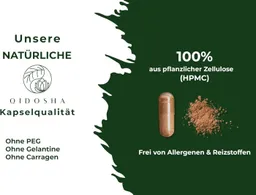 QIDOSHA Grüntee-Extrakt (entkoffeiniert) Kapseln, 1 er 180 St., 66.6 g, 98 % Polyphenole und 50 % EGCG – Produktbild 1 von 1