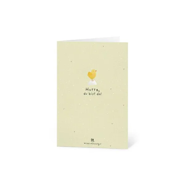 Die Stadtgärtner Die Stadtgärtner Glückwunschkarte mit Saatpapier und Umschlag zur Geburt für Mädchen und Jungen – Produktbild 1 von 2