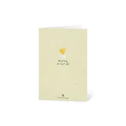 Die Stadtgärtner Die Stadtgärtner Glückwunschkarte mit Saatpapier und Umschlag I Karte zur Geburt für Mädchen und Jungen I Saatpapier enthält hochwertige Wildblumen-Samen – Produktbild 1 von 1