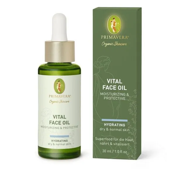 Primavera Primavera Vital Face Oil - Moisturizing & Protective – Produktbild 1 von 2