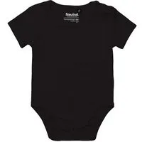 Neutral Neutral® Baby Wickelbody Strampler Kurzarm, Schwarz, – Produktbild 1 von 1