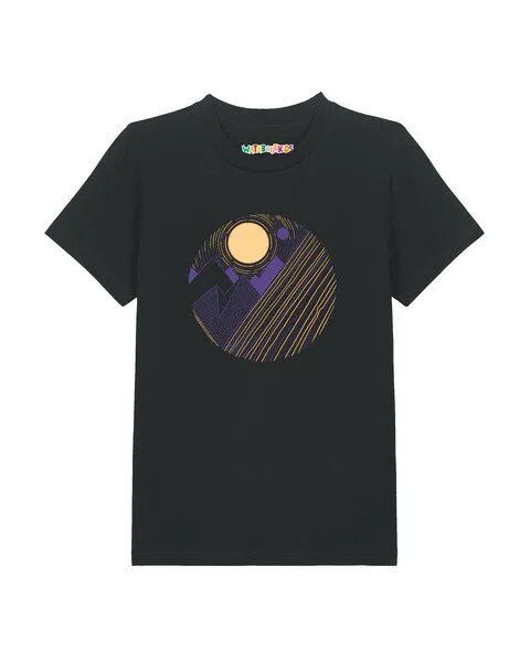watabout.kids watabout.kids T-Shirt Kinder Geometric Landscape 3, Black, – Produktbild 1 von 2