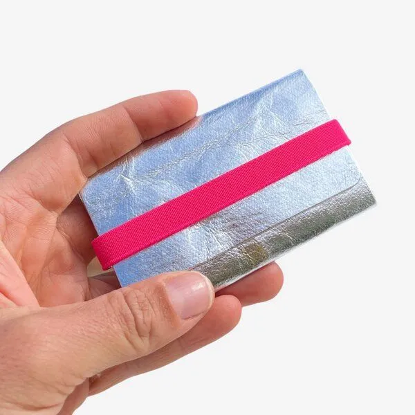 ANDERS & KOMISCH ANDERS & KOMISCH Kartenetui mit Münzfach in Silber - Slim Wallet - A&K TINY, Pink, – Produktbild 4 von 4