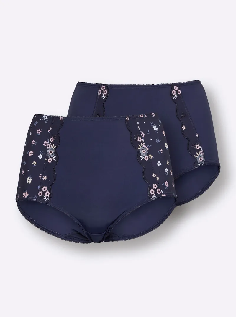 wäschepur Taillenslip marine-mauve + marine, Marine-mauve + marine, – Produktbild 2 von 3