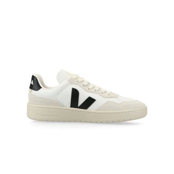 Veja Veja Sneaker Unisex - V-90 O.T. Leather, White/black(weiß), – Produktbild 3 von 4