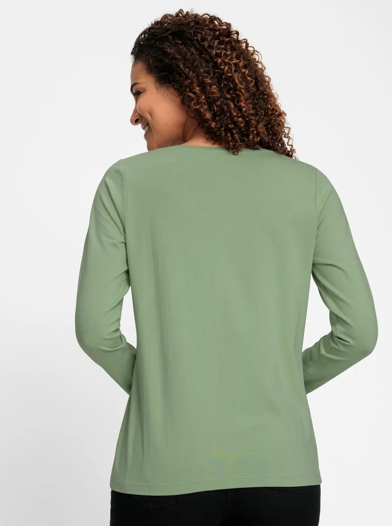 Witt Rundhalsshirt eucalyptus, Eucalyptus, – Produktbild 1 von 2