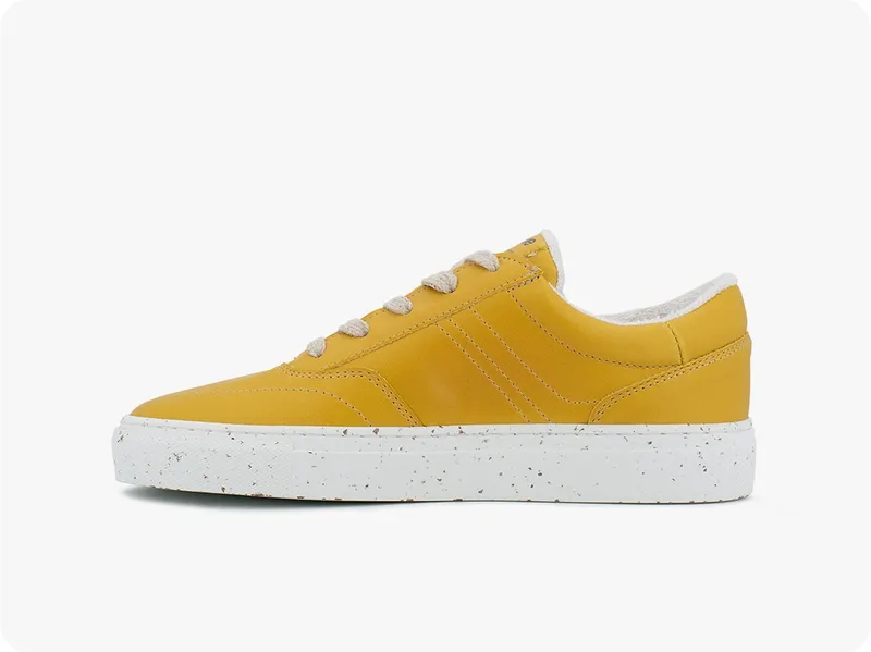 newve newve Herren vegan Sneaker Arktisches Sonnenblumenfeld Gelb, Dunkelgelb, – Produktbild 2 von 2