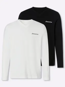 Catamaran Langarmshirt schwarz + weiß – Produktbild 1 von 1