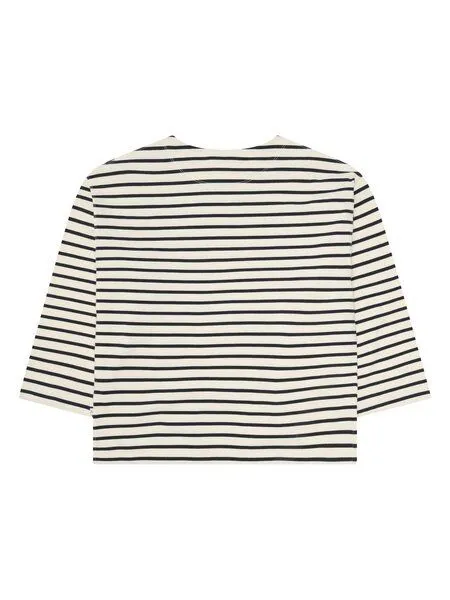 KnowledgeCotton Apparel KnowledgeCotton Apparel Gestreiftes Langarmshirt aus Bio-Baumwolle, Blau-navy, – Produktbild 3 von 3