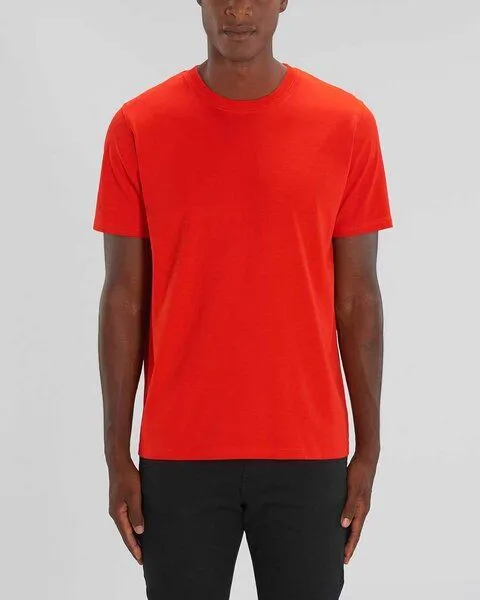 YTWOO YTWOO Herren schweres Bio T-Shirt. Männer Premium Basic Shirt. Heavy Cotton, Hellrot, – Produktbild 1 von 3