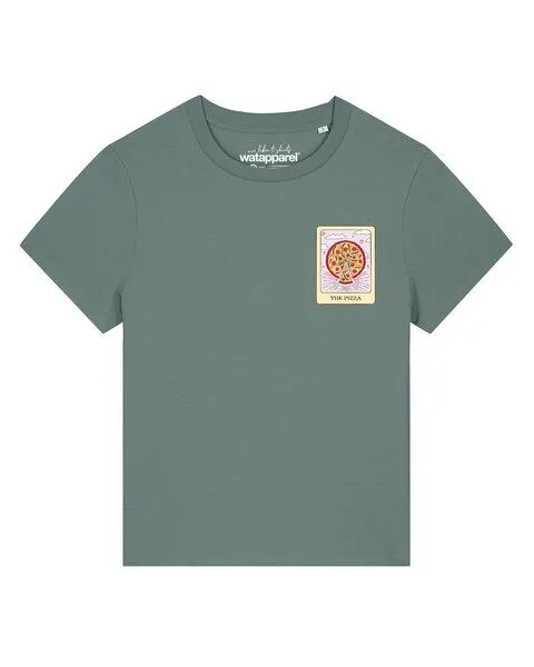 watapparel watapparel T-Shirt Frauen Tarot The Pizza, Green bay, – Produktbild 1 von 2