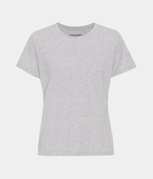 Copenhagen Bamboo Hellgraues Kurzarm-T-Shirt aus Bambus – Produktbild 1 von 4