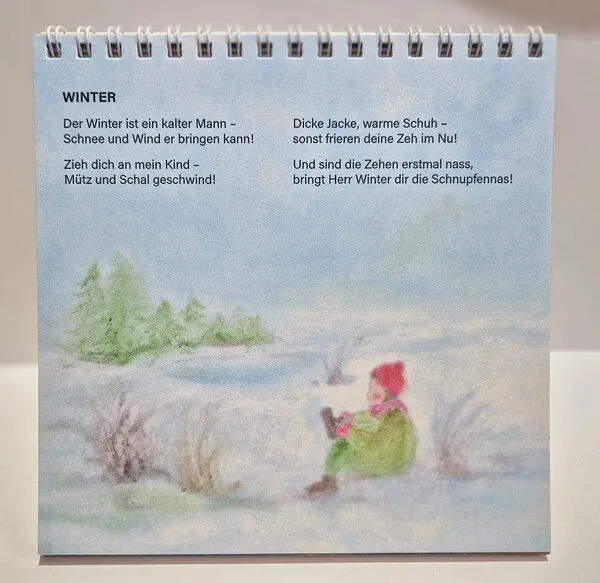 WachsMalBlöckchen WachsMalBlöckchen Kalender für den Jahreszeitentisch "Des Jahres bunte Kinder" – Produktbild 3 von 4
