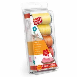 Gütermann Gütermann Nähfaden Set Cotton 30 gelb/rot 5x 300m – Produktbild 1 von 1