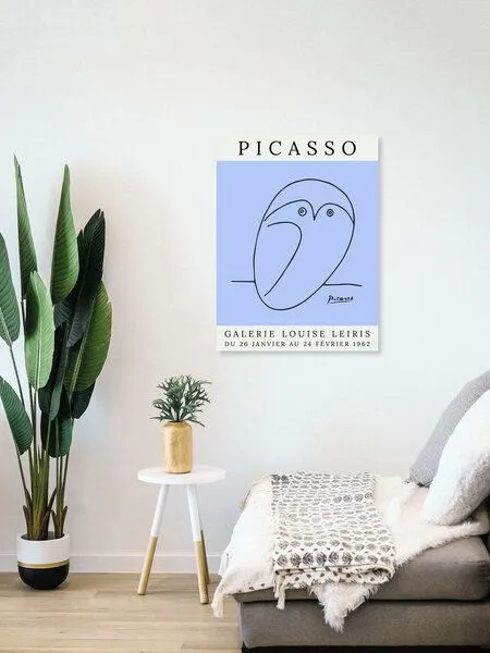 Photocircle Photocircle Poster / Leinwandbild - Picasso Eule – violett – Produktbild 4 von 4