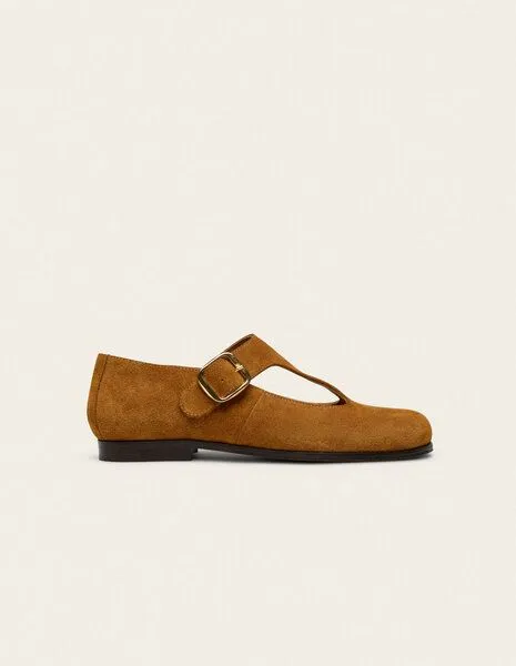 Odaje Odaje Wildleder Ballerina Modell: Opal, Amber (braun), – Produktbild 7 von 8