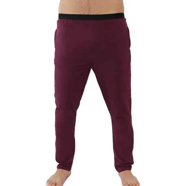 Leela Cotton Leela Cotton Damen und Herren Loungepants Bio-Baumwolle, Aubergine, – Produktbild 1 von 1