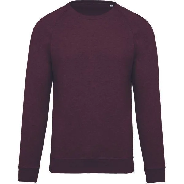 Greenspired Greenspired Herren Bio Raglan Sweatshirt 300g/m² S - 3 XL, Wein melange, – Produktbild 1 von 1