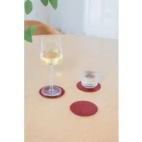 Clarissakork Clarissakork 6er Set Glasuntersetzer aus Kork, Rubin (rot), – Produktbild 1 von 1