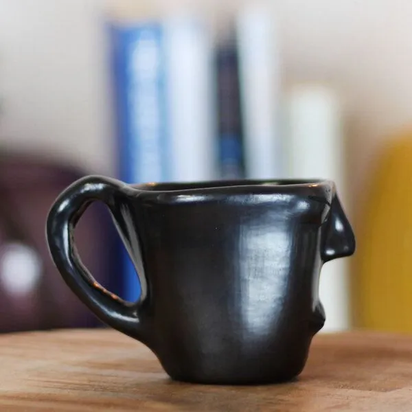 Mitienda Shop Mitienda Shop Handgemachte Deko Tasse aus Mexiko Mask, Unikat – Produktbild 4 von 4