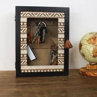 Mitienda Shop Mitienda Shop Schlüsselkasten aus Holz 'Africa' – Produktbild 1 von 1