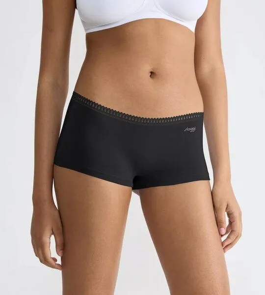 Sloggi Sloggi 3er Pack Shorts GO Crush Bio-Baumwolle, Schwarz, – Produktbild 2 von 3