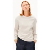 ARMEDANGELS ARMEDANGELS UN-WASTED Damen Longsleeve aus recyceltem Baumwoll Mix, Undyed-cinnamon dust, – Produktbild 1 von 1