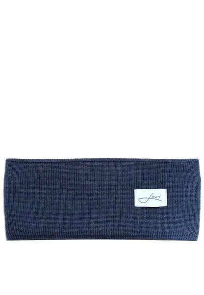 Lou-i Lou-i Stirnband aus Schurwolle Made in Germany, Jeansblau, – Produktbild 1 von 3