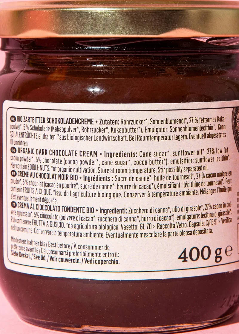 KoRo Bio Schokocreme Zartbitter 400 g – Produktbild 4 von 5